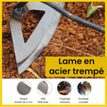 Houe Creuse tout en Acier Trempé