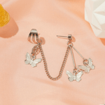 Boucles D'oreilles De Papillon Pour Femme En Acier Inoxydable