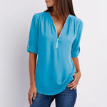 Blouse-Couleur Pure-Clo V - ciaovie
