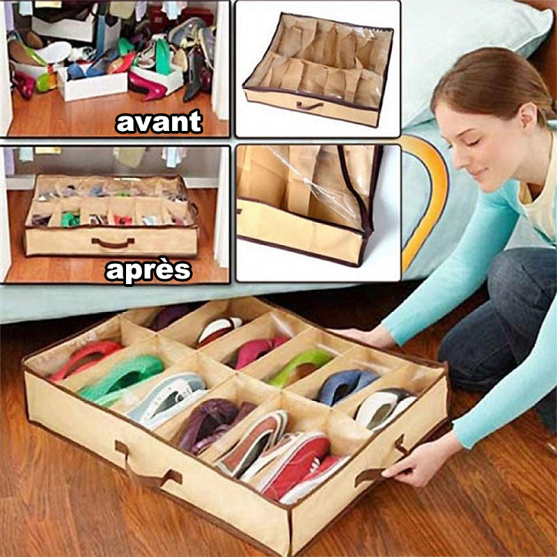 Ciaovie  Boîte de rangement compact pour chaussures - ciaovie