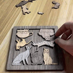 Jeu de Puzzle Chat et Souris
