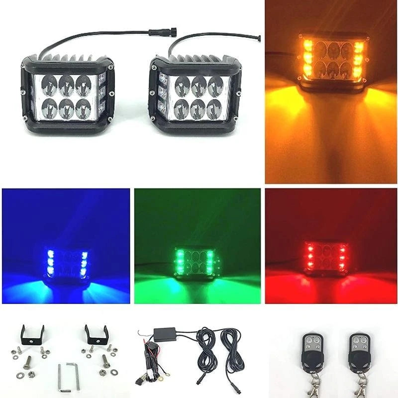 LED Projecteur Stroboscopique à Trois Côtés pour Voiture