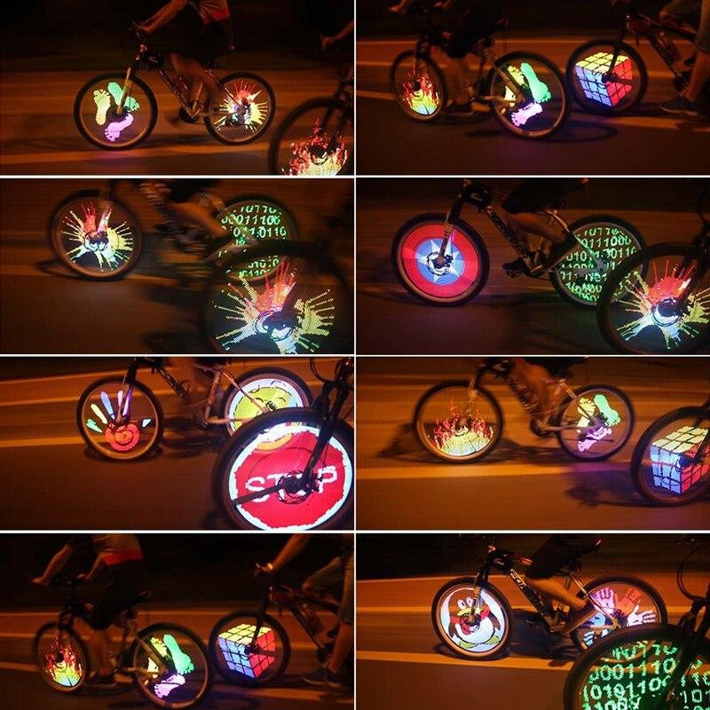 Lumières 3D LED à rayons de bicyclette
