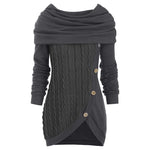 Robe-pull à Capuche Longue Élégante - ciaovie