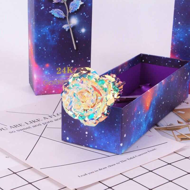 Ciaovie Parfait Cadeau-Rose Coloré En Galaxie Avec Amour - ciaovie