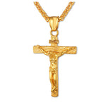 Collier en or avec croix de Jésus de Pâques