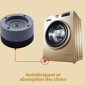 Pieds de machine à laver antidérapants et antibruit