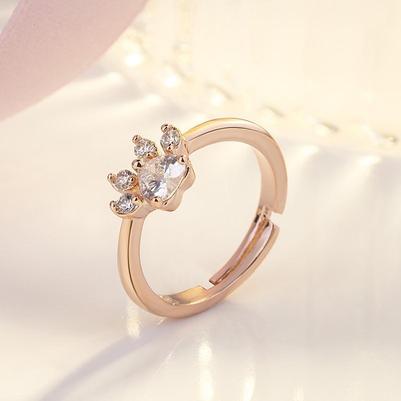 Bague de Empreinte Chat Mignon
