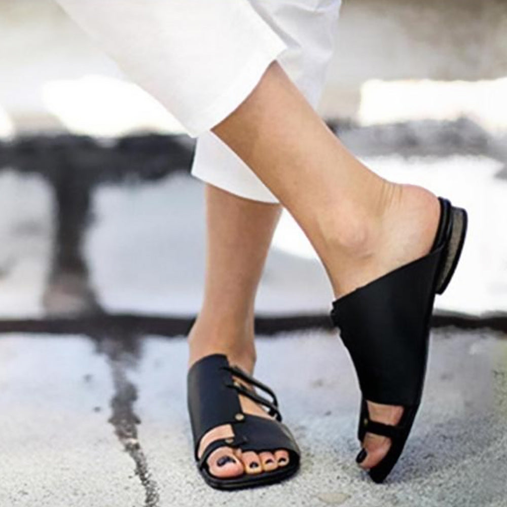 Ciaovie Pantoufles d’Été Chic avec Des Rivets - ciaovie