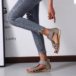 Sandales d'été avec Strass Chic pour Femmes
