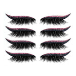 Eyeliner réutilisable et autocollants pour cils (4 paires)