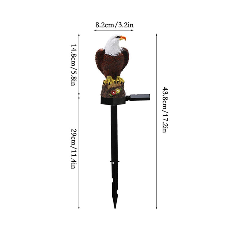 Lampe Solaire de Pelouse à Prise de Terre à Figure d'Aigle