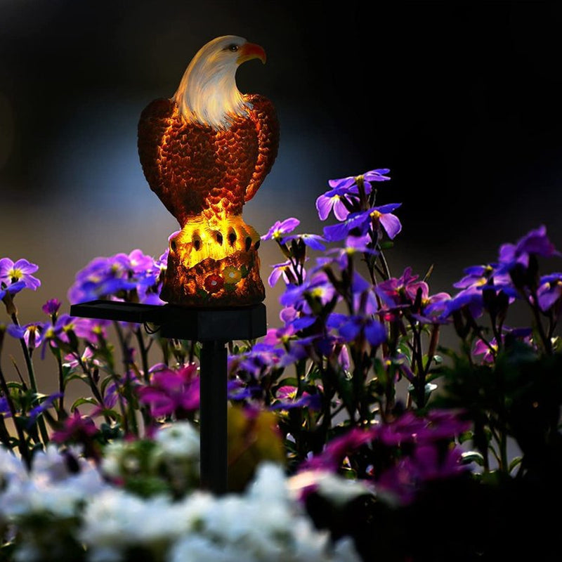 Lampe Solaire de Pelouse à Prise de Terre à Figure d'Aigle