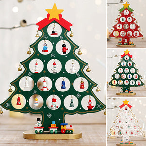 Mini Ensemble d’Arbre de Noël en Bois de Bricolage