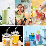 Pailles en Verre Teinté