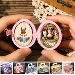 Modèle de maison en forme de noyer microscopique bricolage créatif