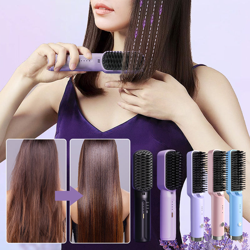 Mini peigne lisseur portatif sans fil
