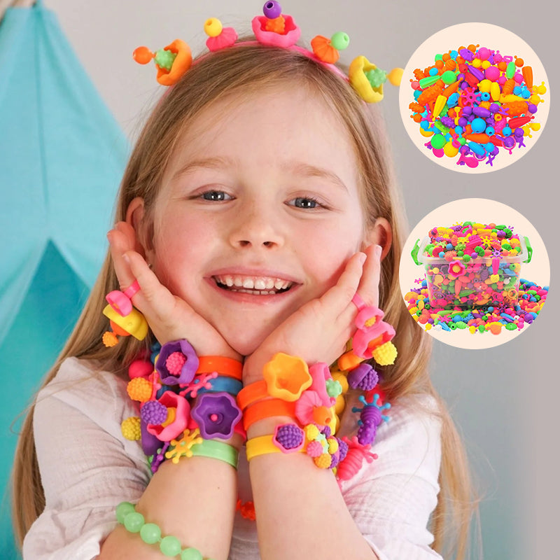Perles Pop pour la création de bijoux pour enfants
