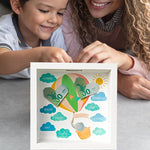 Banque d'épargne à cadre photo 3D pour enfants