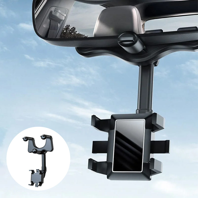 🤳🏽Support de téléphone pour rétroviseur de voiture rotatif à 360°
