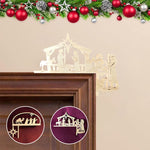 Décoration de cadre de porte de Noël