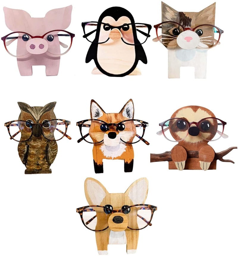 Porte-lunettes Mignons en Bois Forme D'animal