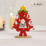 Mini Ensemble d’Arbre de Noël en Bois de Bricolage