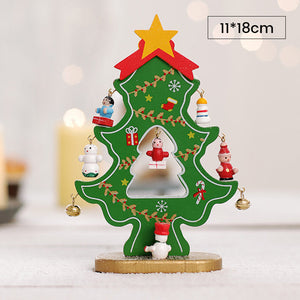 Mini Ensemble d’Arbre de Noël en Bois de Bricolage