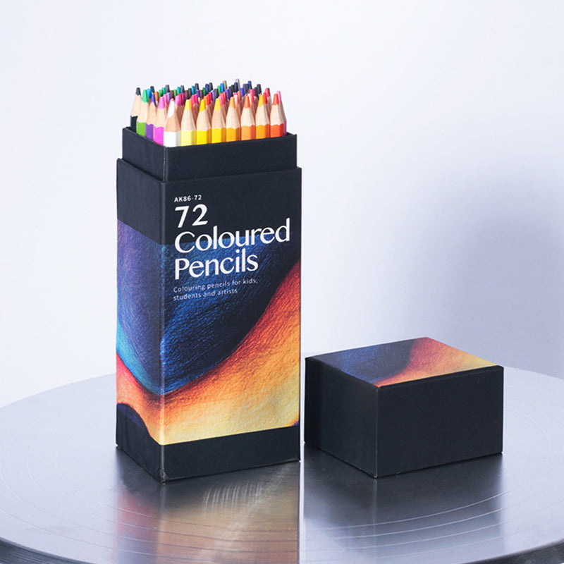 Crayons De Couleur Noirs Widow Pour Adultes - 24 Pièces - Qualité Premium Pour Coloriage